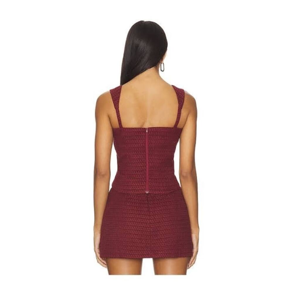 Amanda Uprichard Cerrone Tweed Top Russet XS NWT - Picture 7 of 7